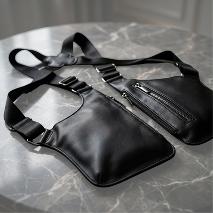 Schultertasche "Oxford Leder"