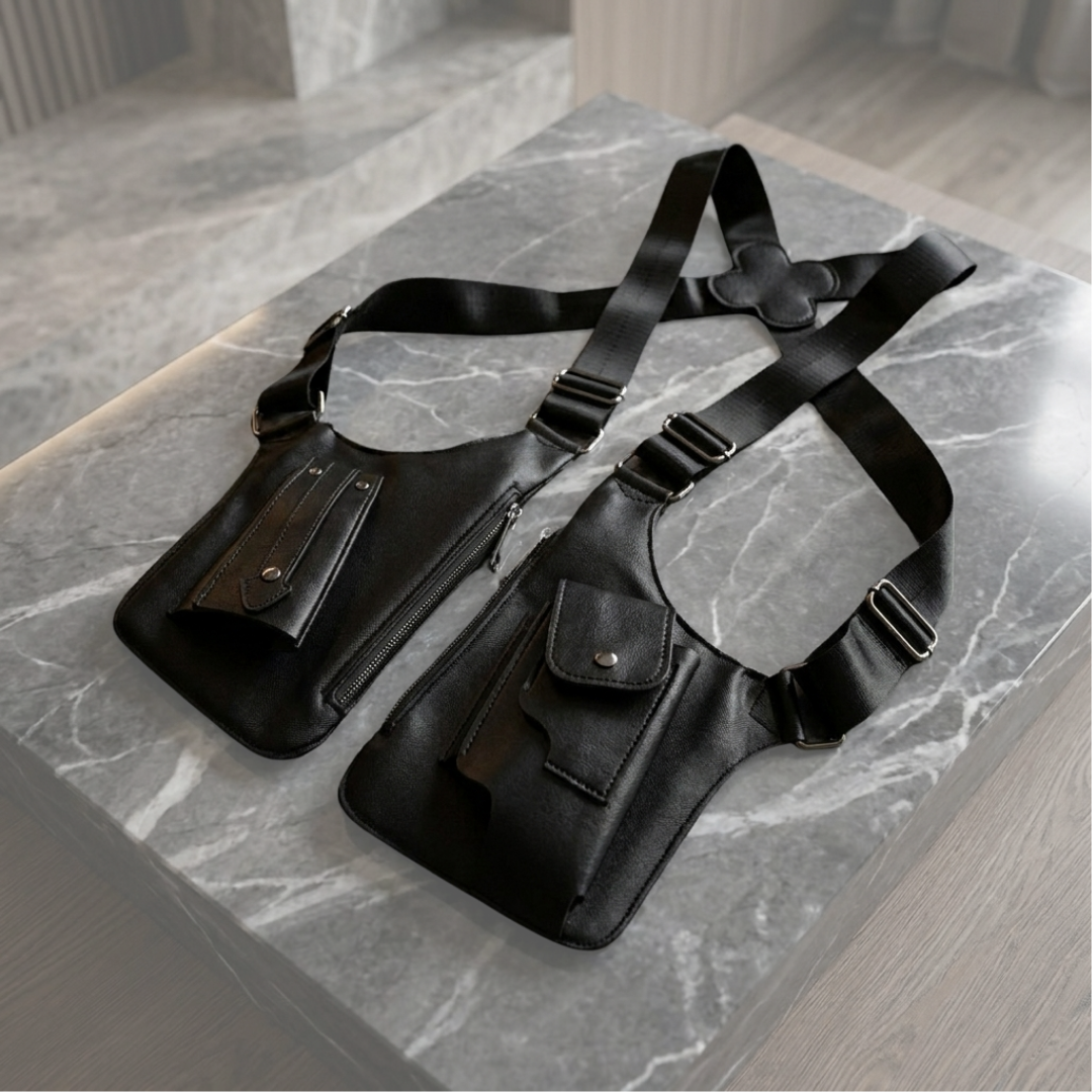 Schultertasche "Oxford Leder"