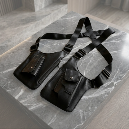 Schultertasche "Oxford Leder"