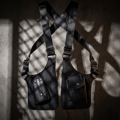 Schultertasche "Oxford Leder"